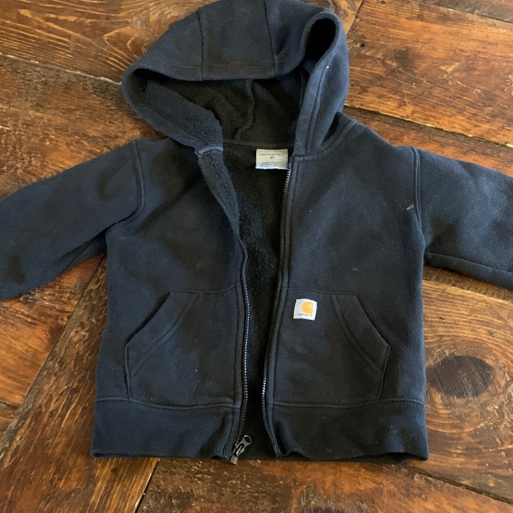 Carhartt Kids Black Zip-Up Hoodie